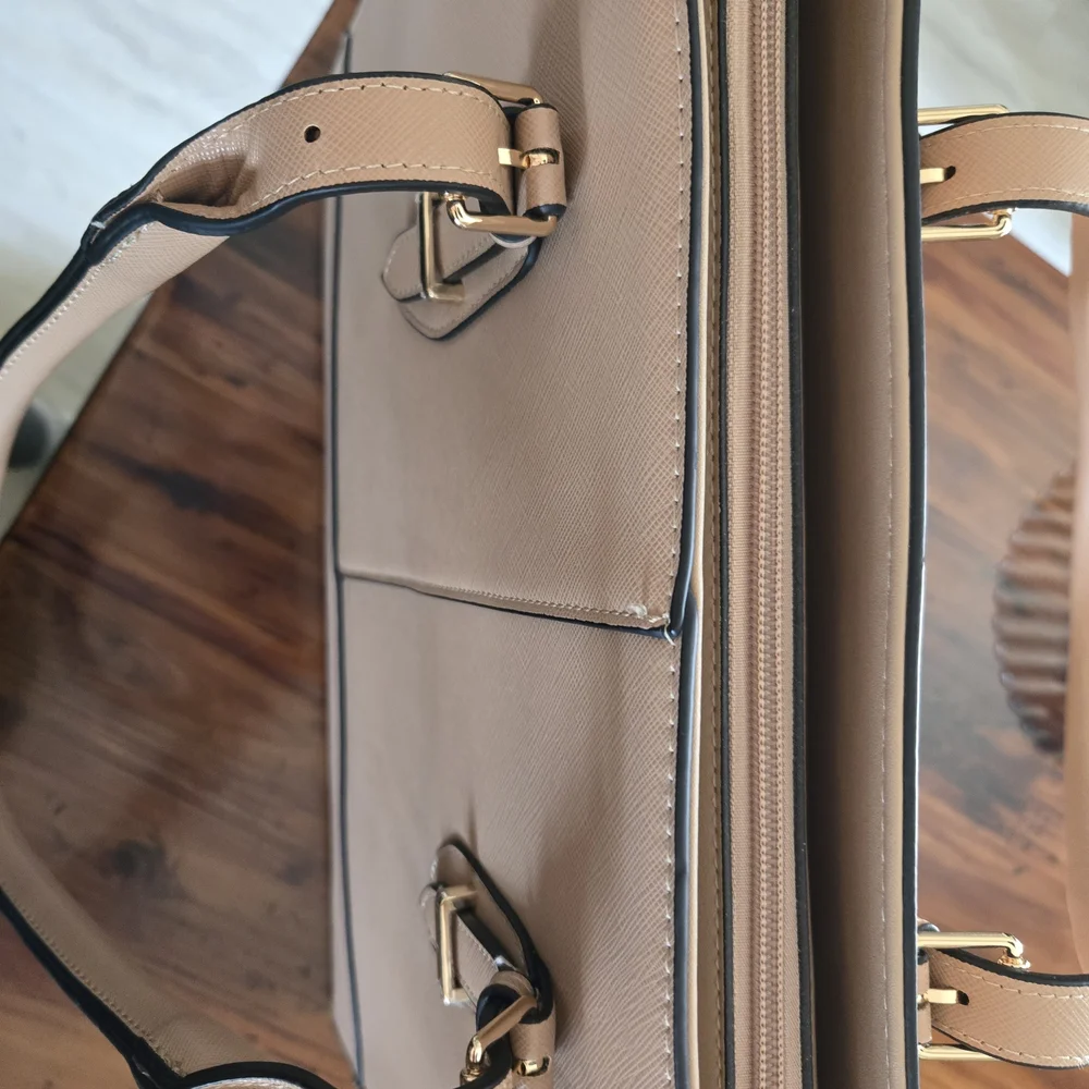 Large Tote Shoulder Bag Work Travel Purse Laptop Carry All Weekender Classy - Picture 15 of 16